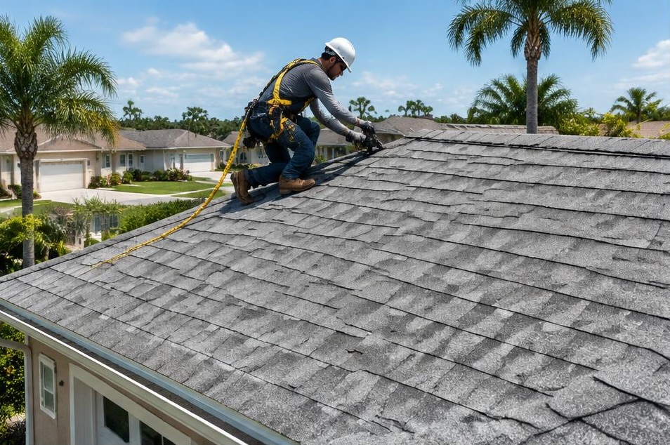 Shingle roof repair